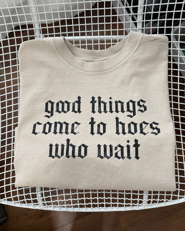 Good things cropped tee