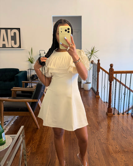 Cora cape mini dress