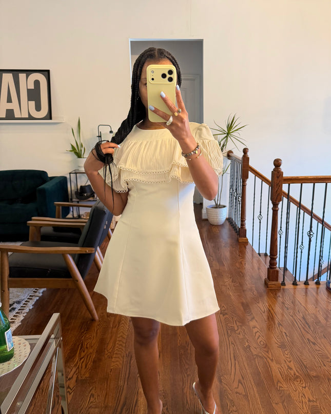 Cora cape mini dress