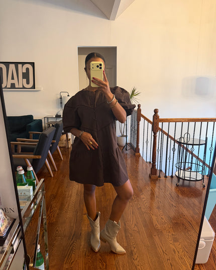 Hudson embroidered mini dress
