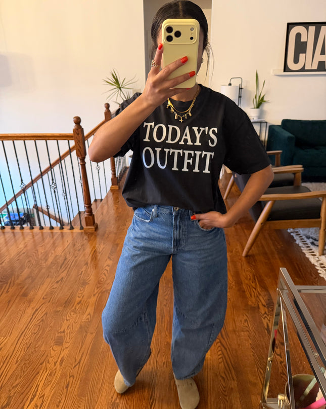 Today’s outfit BOXY CROP tee