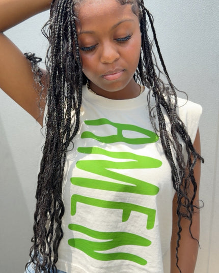 AMEN muscle crop tee