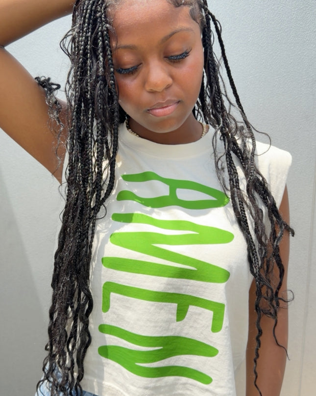 AMEN muscle crop tee