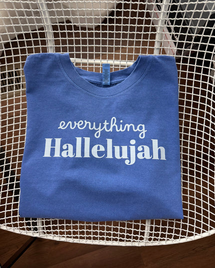 Everything Hallelujah boxy crop tee