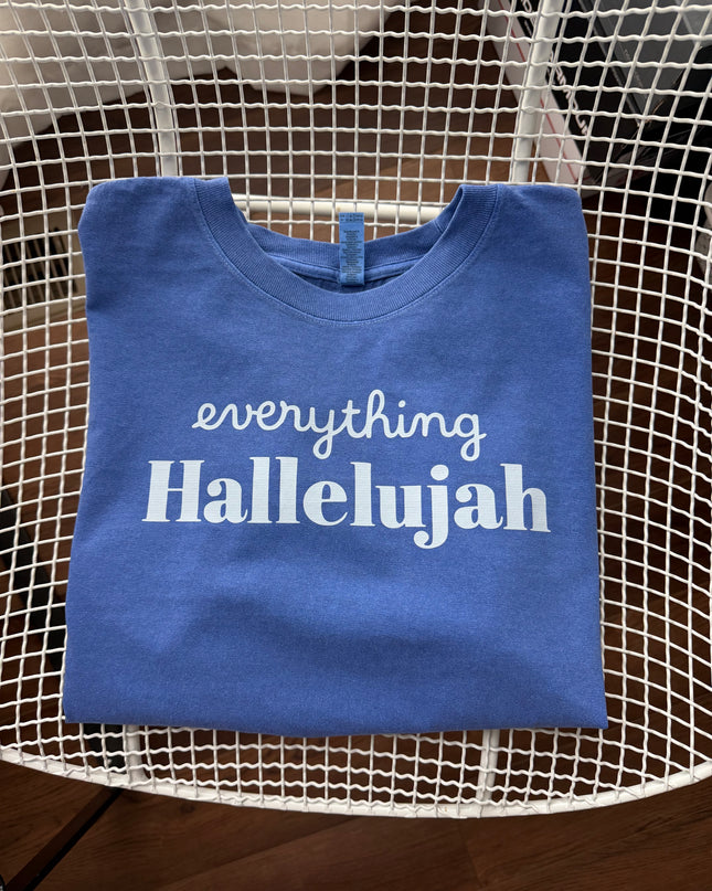 Everything Hallelujah boxy crop tee