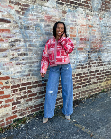 Roxy red bandana jacket