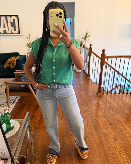 Piper vest/cardi green