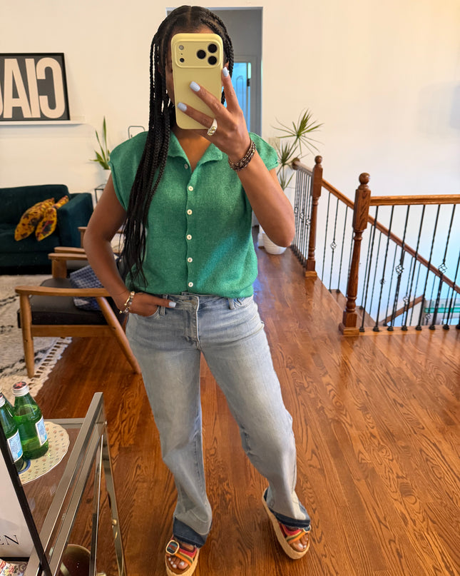 Piper vest/cardi green