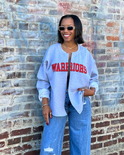 WARRIORS sweatshirt/cardi