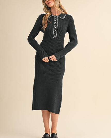Piper ribbed pull on dress
