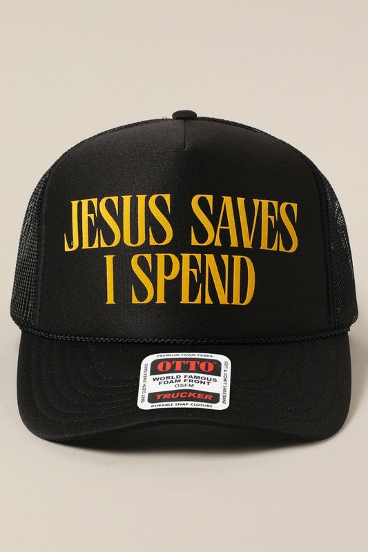 Jesus spends I save trucker