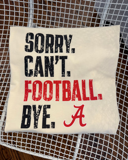 Alabama sorry can’t