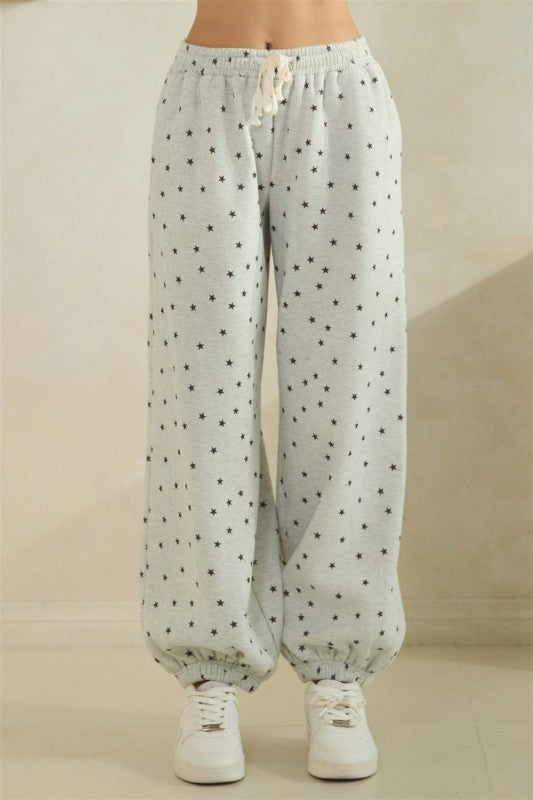 Star sweat pants grey