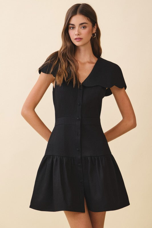 Fit and Flare collar dress