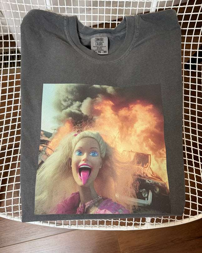 Dumpster fire Barbie