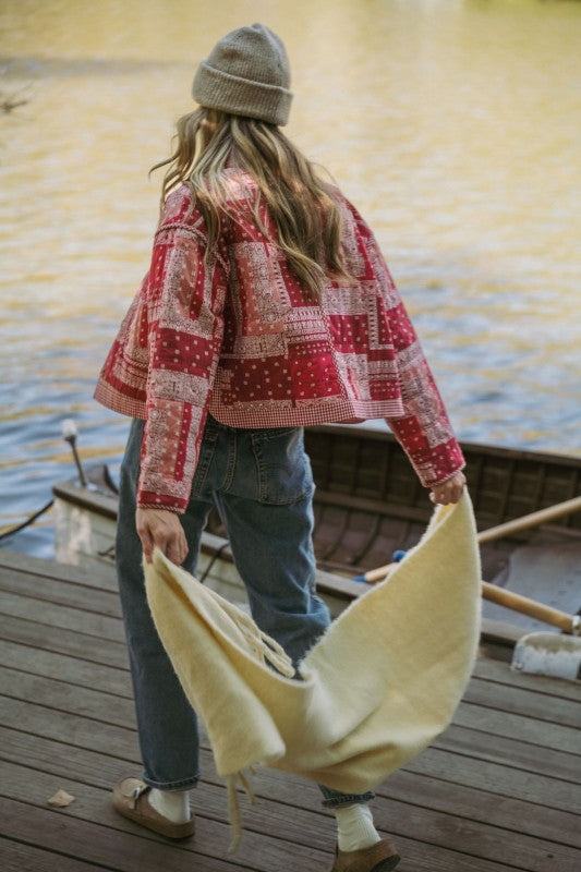 Roxy red bandana jacket
