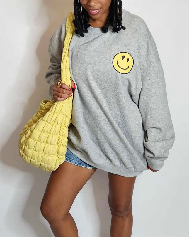 Text me smiley sweatshirt