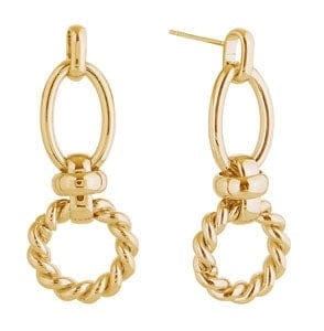 Linked Knot Dangle Earrings