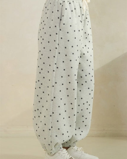 Star sweat pants grey