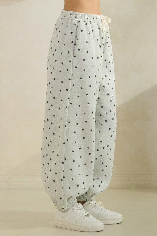 Star sweat pants grey
