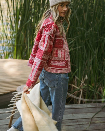 Roxy red bandana jacket