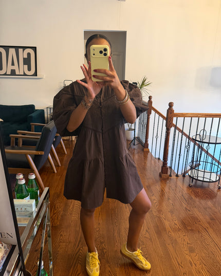 Hudson embroidered mini dress