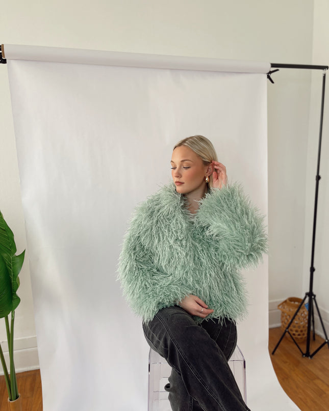 Mint Fur Jacket