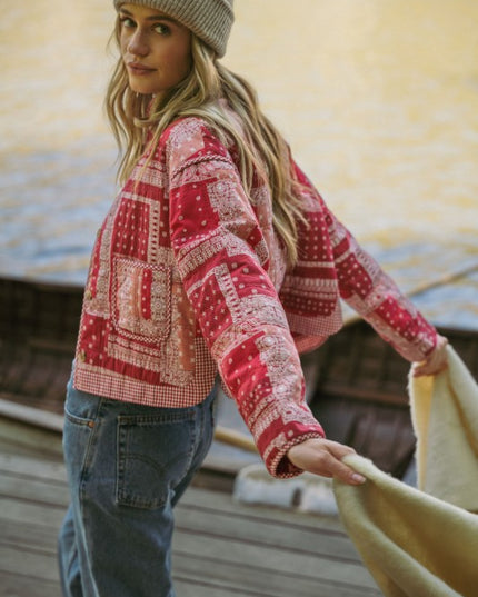 Roxy red bandana jacket