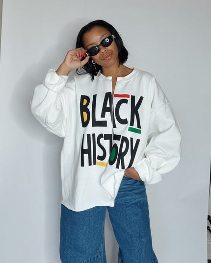 Black History sweatshirt cardi