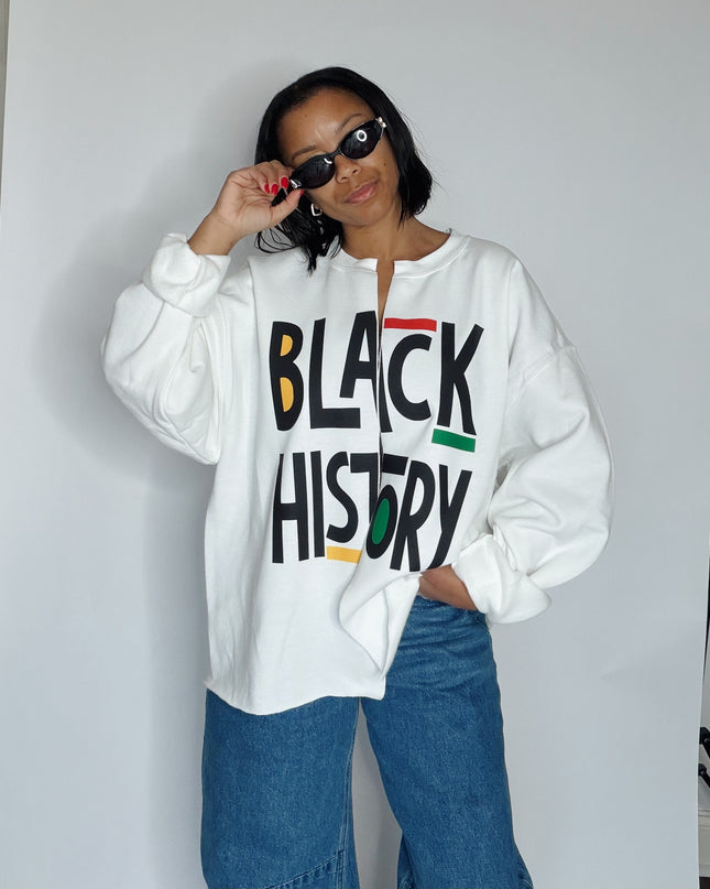 Black History sweatshirt cardi