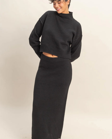Bonnie sweater skirt set
