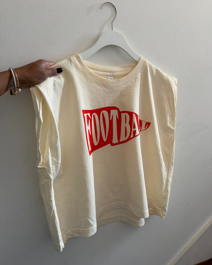 Football pennant muscle tee