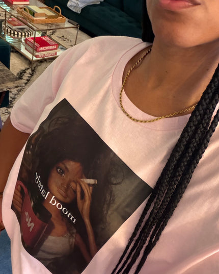 Mood lately tee pink