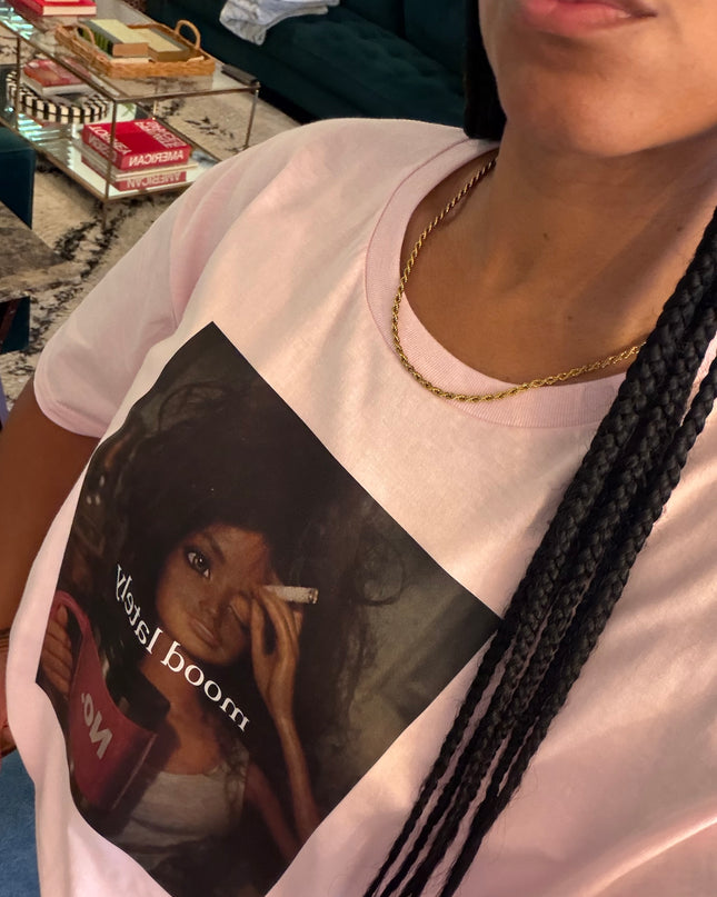 Mood lately tee pink
