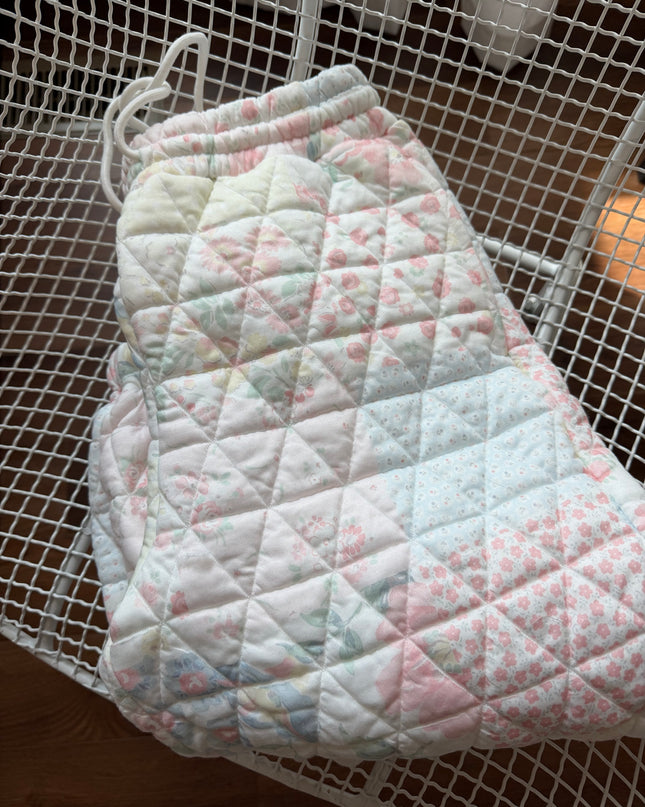 Spring quilted joggers