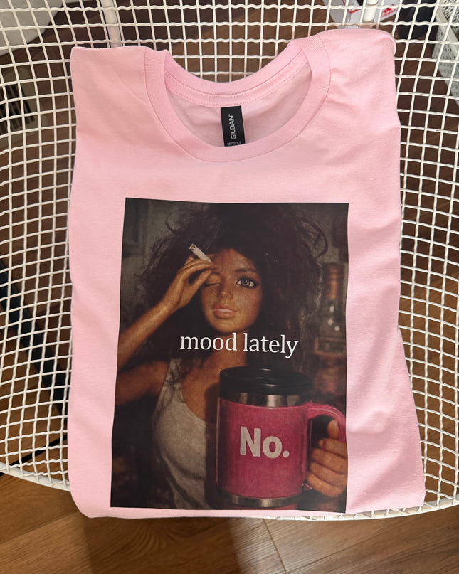 Mood lately tee pink