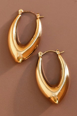 Non tarnish Heidi hoops