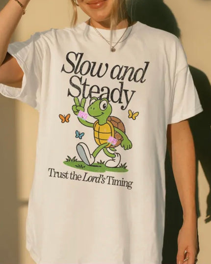 Slow and steady tee