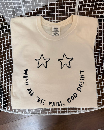 God doesn’t fail boxy tee
