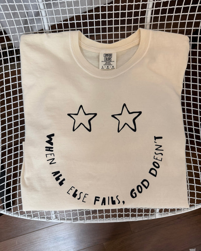 God doesn’t fail boxy tee