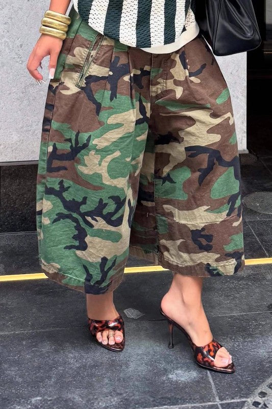 Camo culottes