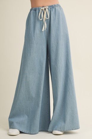 Terri wide leg denim pants