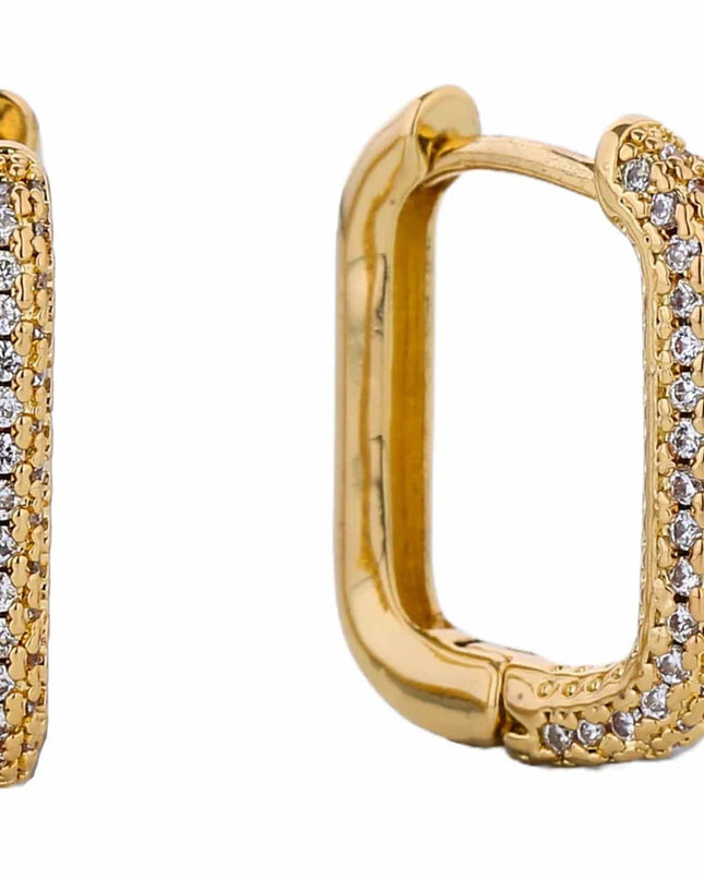 Rectangle Hoop Earrings
