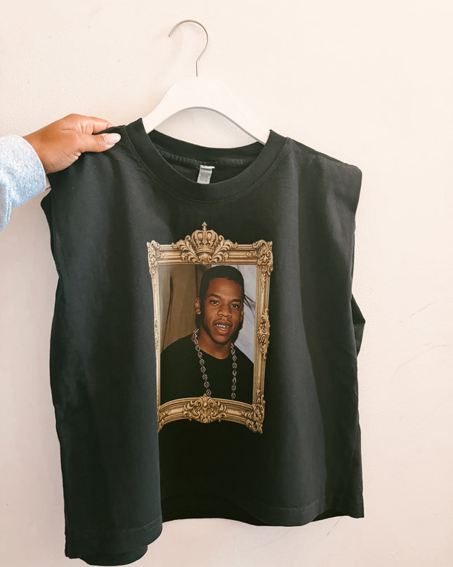 Jay Z muscle crop tee