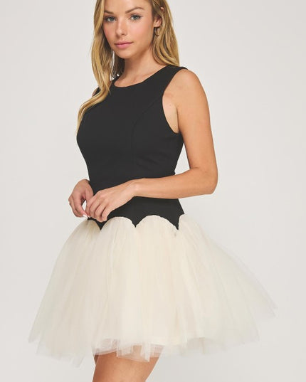 Tatum tulle knot mini dress