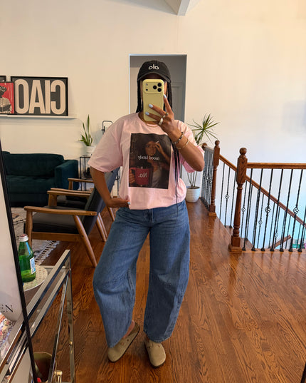 Mood lately tee pink