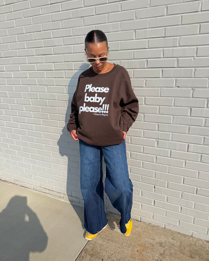 Please Baby sweatshirt