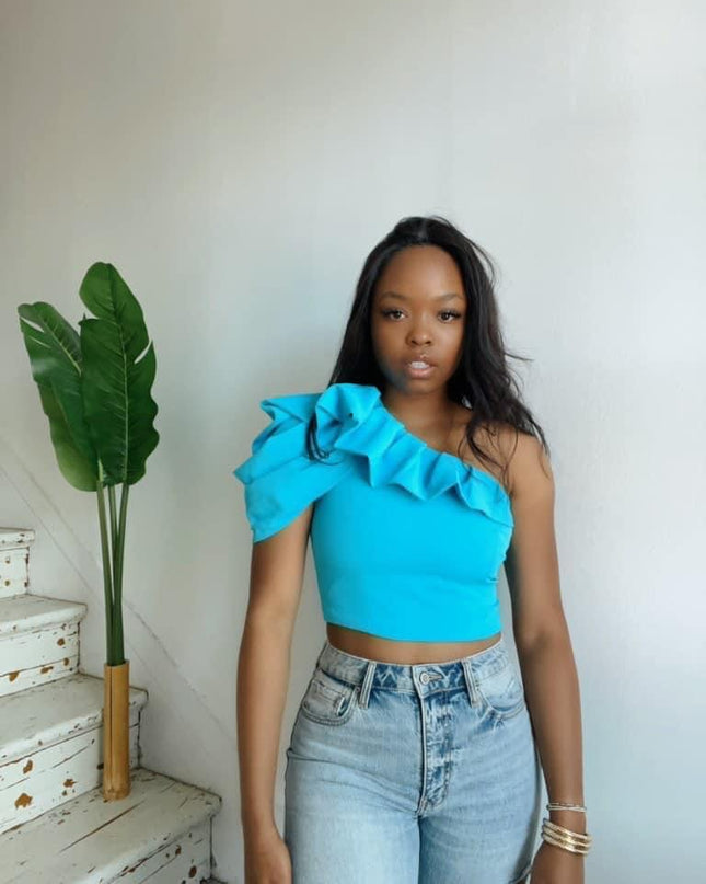 One shoulder Kendal top